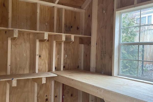 Options 15 - Shelving, Work Bench, Windows